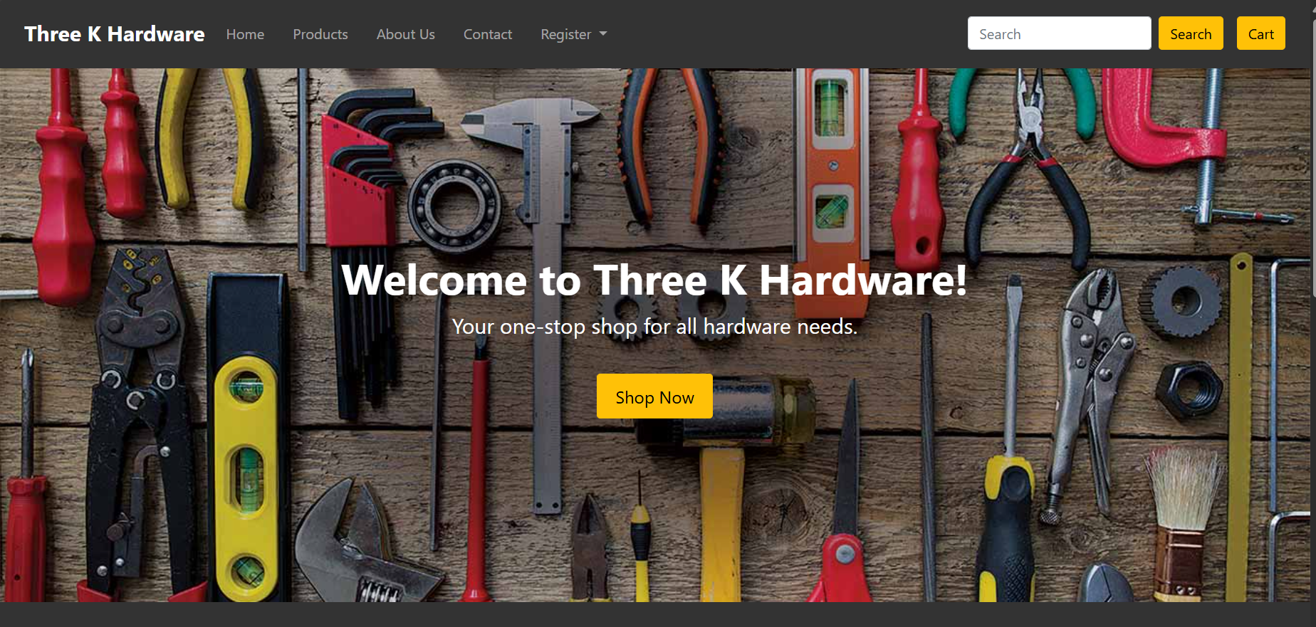 Hardware E-commerce Website